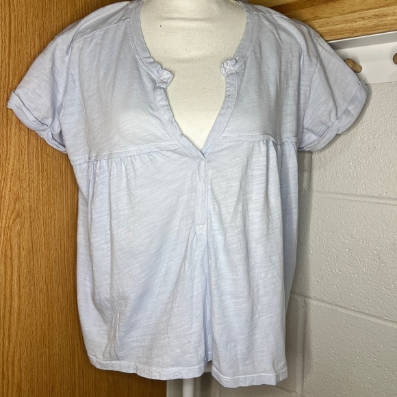 Pilcro Tops - Pilcro light blue V neck top